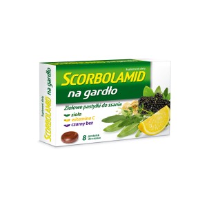 Scorbolamid na gardło 8 tabletek - szt.
