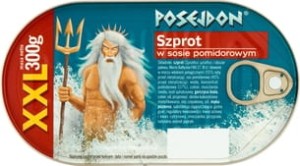Posejdon - Szprot w sosie pomidorowym XXL - 300 g