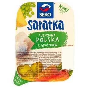 SALATKA SEKO POLSKA ZE SLEDZIEM I GROSZEKIEM 150G