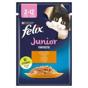 Purina Felix Fantastic Junior - Mokra karma dla kociąt kurczak - 85 g