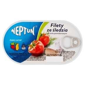 FILETY SLEDZIOWE NEPTUN W SOSIE POMIDOROWYM 170G GRAAL