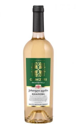 Gamziri - Wino Rkatsiteli białe półsłodkie - 750 ml