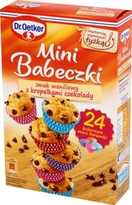 Dr. Oetker - Mini Babeczki smak waniliowy z kropelkami czekolady - 250 g
