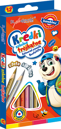 Bambino - Kredki szkolne trójkątne - szt. (12 sztuk)