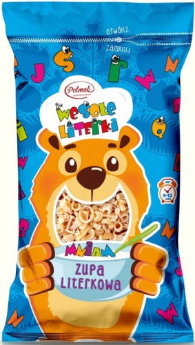 Polmak - Makaron dla dzieci 4-jajeczny Wesołe literki - 250 g
