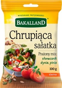 Bakalland - Chrupiąca sałatka Prażony mix słonecznik dynia pinia - 100 g