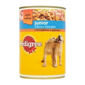 Pedigree Junior - Mokra karma dla psów z kurczakiem w galaretce - 400 g