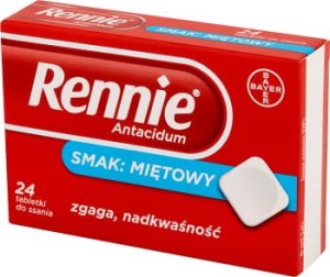 Rennie mięta 24 tabletki - szt.