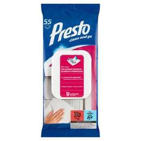 Presto - Ściereczki nawilżane uniwersalne - szt (55 sztuk)