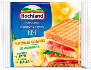 Hochland Tost Ser kremowy w plastrach - 130 g