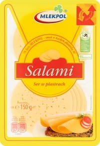 Mlekpol Salami Ser w plastrach - 150 g