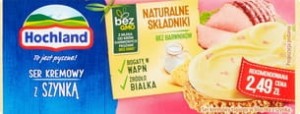 Hochland - Ser kremowy z szynką - 90 g