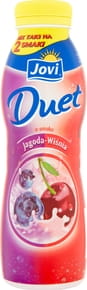 Jovi - Duet Napój jogurtowy o smaku jagoda-wiśnia - 350 g