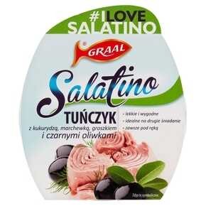 GRAAL Salatino Tuńczyk z kukurydzą marchewką groszkiem i czarnymi oliwkami - 160 g