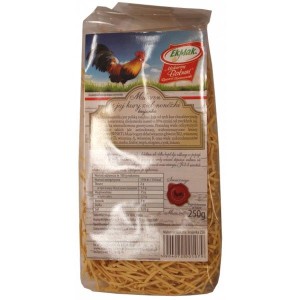 EkMak - Makaron z jaj kury zielononóżki nitka  z kurkumą - 250 g