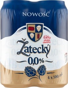 Žatecký - Piwo bezalkoholowe - 2 l (4 x 500 ml)