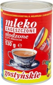 SM Gostyń - Mleko zagęszczone słodzone gostyńskie 8% tłuszczu - 530 g