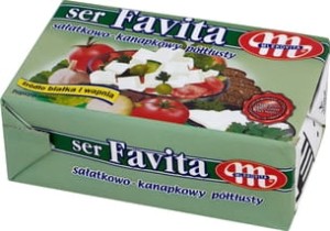 Mlekovita Favita Ser sałatkowo-kanapkowy półtłusty - 270 g
