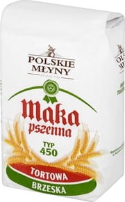 Polskie młyny - Mąka pszenna tortowa brzeska typ 450 - 1 kg