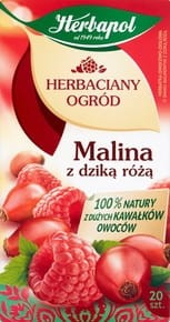 Herbapol Herbaciany Ogród Herbatka owocowo-ziołowa Malina z dzika różą - 54 g (20 torebek)