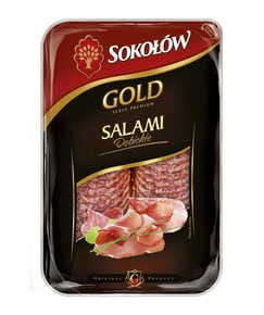 Sokołów - Gold Salami Dębickie w plastrach - 100 g