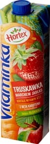Hortex Vitaminka Sok z jabłek, marchwi i truskawek - 1 l