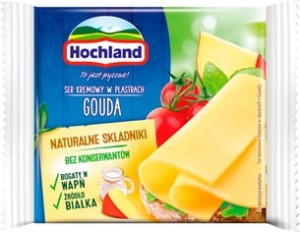 Hochland - Ser kremowy w plastrach Gouda - 130 g