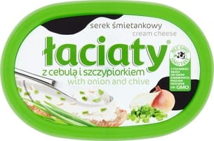 Łaciaty - Serek śmietankowy z cebulą i szczypiorkiem - 135 g