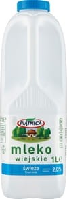 Piątnica Mleko wiejskie świeże 2% - 1 l