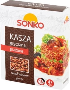 Sonko - Kasza gryczana prażona - 400 g (4 x 100 g)