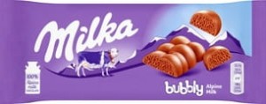 Milka - Czekolada mleczna Bubbly - 90 g