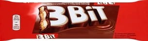 3Bit - Baton w czekoladzie mlecznej z nadzieniem mlecznym i herbatnikiem - 46 g