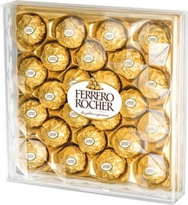 Ferrero Rocher - Chrupiący wafelek z kremowym nadzieniem i orzechem laskowym w czekoladzie - 300 g