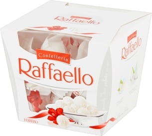 Raffaello - Chrupiący wafelek z kokosem i całym migdałem w środku - 150 g