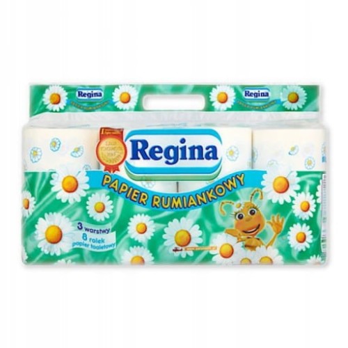 Regina - Papier toaletowy rumiankowy 3-warstwowy - szt (8 rolek)