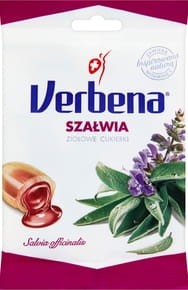 Verbena - Cukierki ziołowe szałwia - 60 g