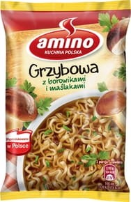 Amino - Zupa błyskawiczna grzybowa z borowikami i maślakami - 57 g