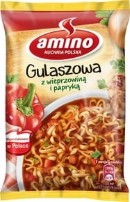 Amino - Zupa błyskawiczna gulaszowa z wieprzowiną i papryką - 59 g