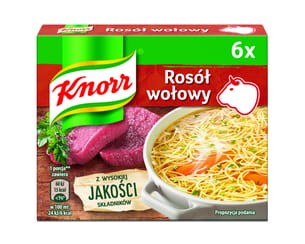 Knorr - Rosół wołowy - 60 g (6 x 10 g)