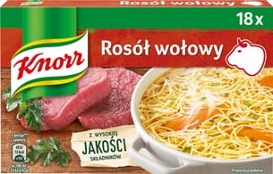 Knorr Bulion Rosół Wołowy - 180 g (18 x 10 g)