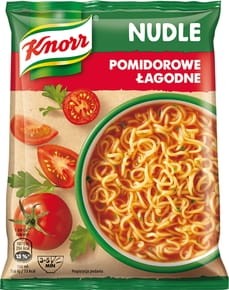 Knorr Nudle Pomidorowe łagodne Zupa-danie - 65 g