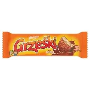 Grześki - Wafel przekładany kremem o smaku toffi w czekoladzie mlecznej - 36 g