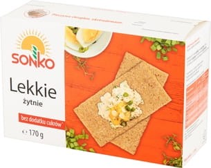 Sonko - Pieczywo lekkie żytnie - 170 g