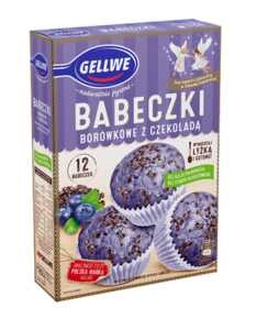 Gellwe - Babeczki borówkowe z czekoladą mieszanka do wypieku - 290 g