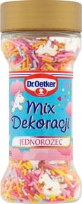 Dr. Oetker - Mix dekoracji Jednorożec - 52 g