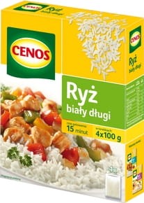 Cenos - Ryż biały długi - 400 g (4 x 100 g)