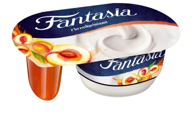 Danone - Fantasia Jogurt kremowy z brzoskwiniami - 118 g