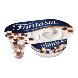 Danone - Fantasia Jogurt kremowy z gwiazdkami w czekoladzie - 106 g