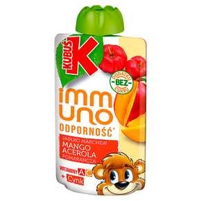 Kubuś immuno Odporność - Mus jabłko mango marchew pomarańcza acerola - 100 g