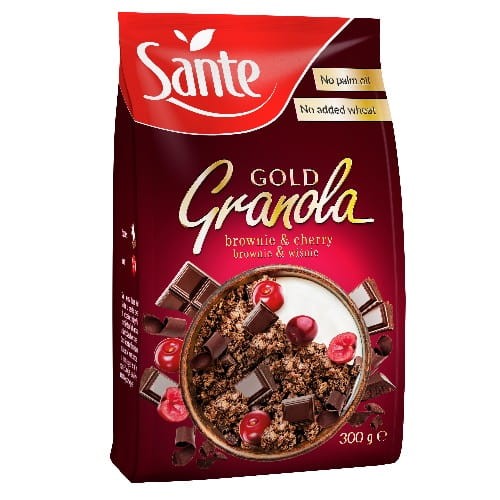 Sante - Granola Gold brownie i wiśnia - 300 g